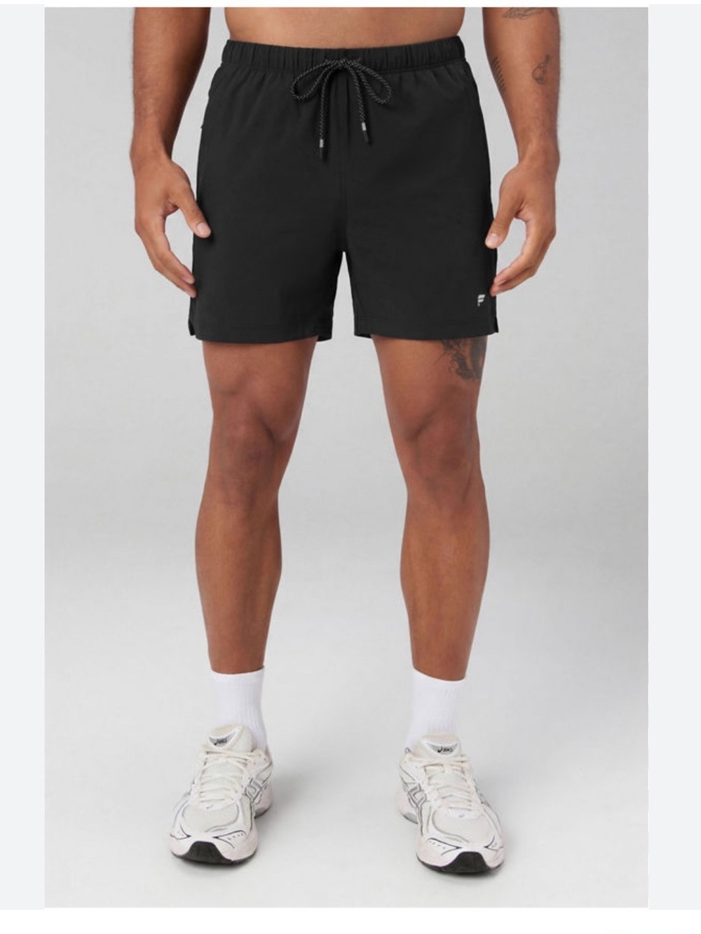 Fabletics Men's Black Performance Drawstring Shorts